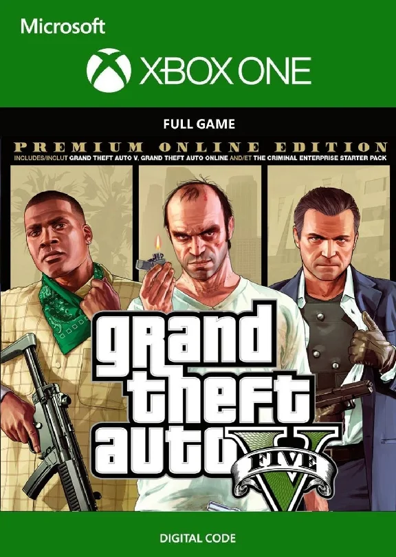 Grand Theft Auto V🌟Premium Online Ed🏆Xbox One💣GTA 5