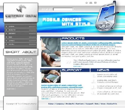 Magnificent template to create a site