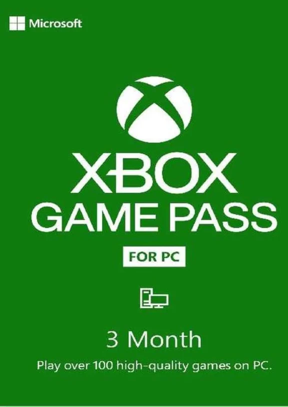 XBOX GAME PASS PC 3 MONTHS GIVE YOU A CARD