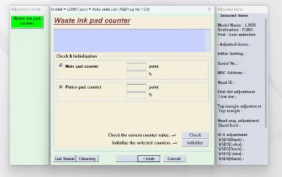 EPSON AdjProg Reset L3050 L3070