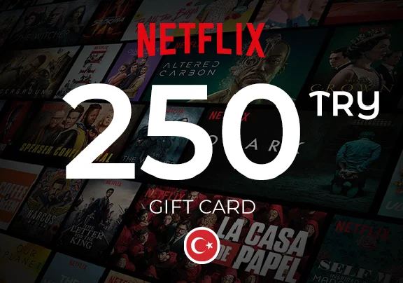 NETFLIX 250₺ TL TRY LIRA GIFT CARD (TURKEY) 🇹🇷🔥TR