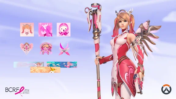 Pink Mercy/ Rose Gold Mercy Overwatch 2