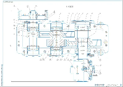 Редуктор двухступенчатый цилиндрический косозубый