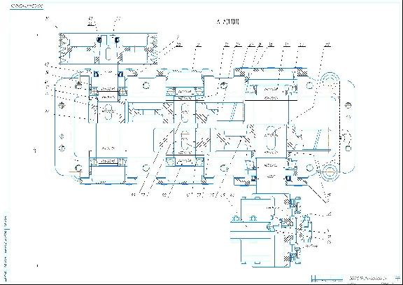 Two-stage cylindrical helical gearbox