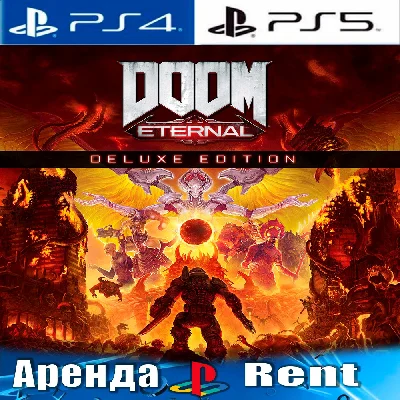 🎮DOOM Eternal deluxe (PS4/PS5/RUS) Rent 🔰
