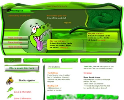 Template gaming site