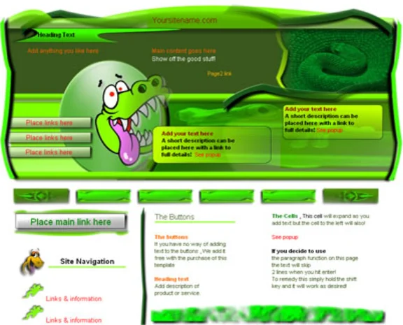 Template gaming site