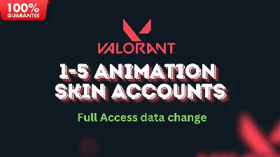 Valorant 1-5 Animation Skin Account Full Acces Eu NA AP