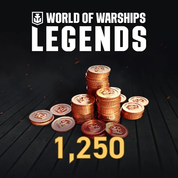World of Warships: Legends - 1250 дублонов PS5 ПСН