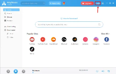 📐 AmoyShare AnyMusic Windows  📋 Аккаунт