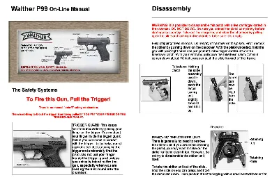 Pistol Walther P-99 Manual