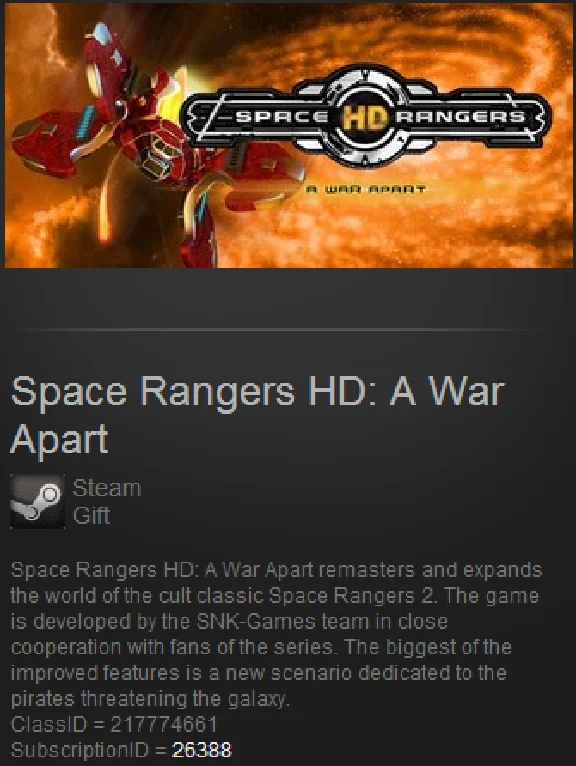 Space Rangers HD: A War Apart(Steam gift - Region Free)