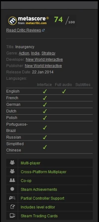 Insurgency (Steam Gift  Region Free)