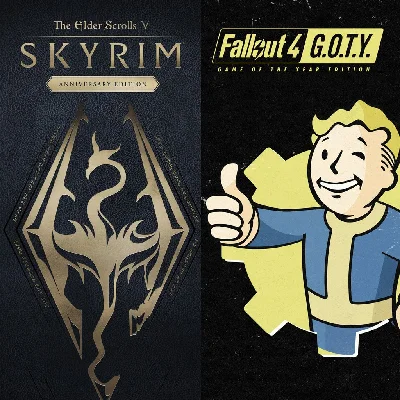 Skyrim Anniversary Edition + Fallout 4 G.O.T.Y Bundle✅P