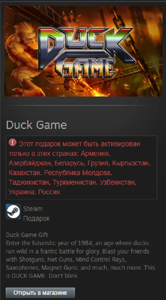Duck Game STEAM Gift  - RU/CIS