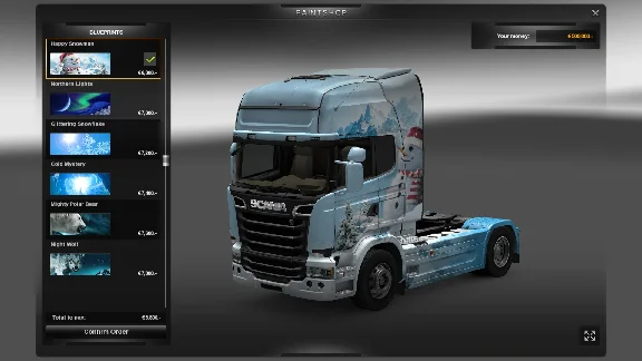 ✅💙EURO TRUCK SIMULATOR 2 - ICE COLD PAINT JOBS PACK💙