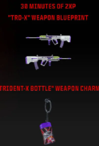 MW3 2023 🔫TRIDENT-X Bottle charm & TRD-X WEAPON🔫