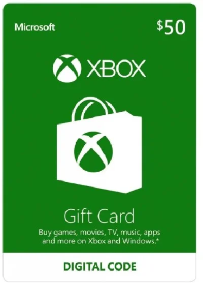 ✅Xbox Microsoft Gift Card  50 USD💲🔑(USA)