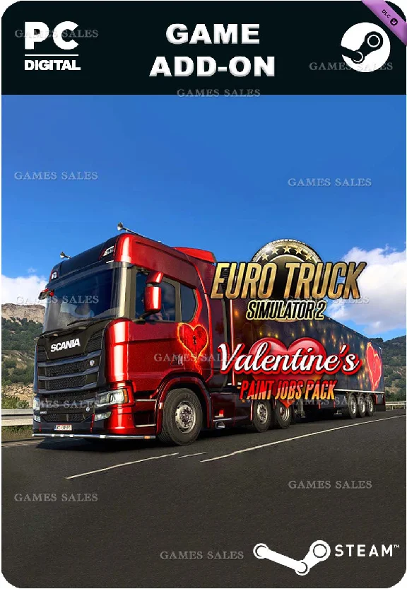 ✅💙EURO TRUCK SIMULATOR 2 - VALENTINE´S PAINT JOBS PACK