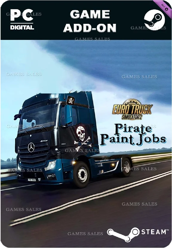 ✅💙EURO TRUCK SIMULATOR 2 PIRATE PAINT JOBS PACK💙STEAM