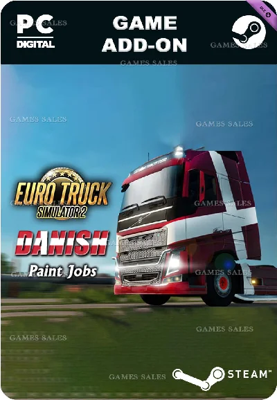 ✅💙EURO TRUCK SIMULATOR 2 DANISH PAINT JOBS PACK💙STEAM