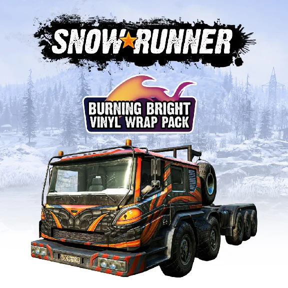 ✅SnowRunner - Burning Bright Vinyl Wrap Pack✅PS4✅ПСН