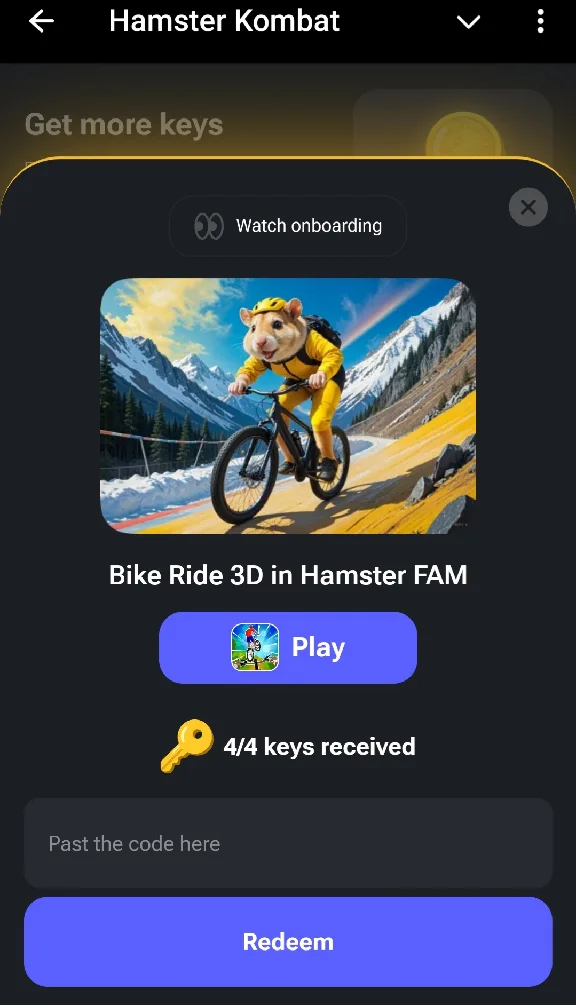 4 KEYS TO THE GAMEv- Bike Ride 3D-FOR HAMSTER COMBAT