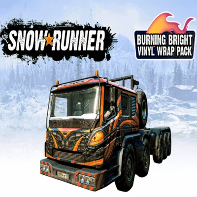 SnowRunner Burning Bright Vinyl Wrap❗ PC Epic Games EGS
