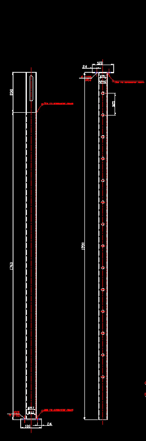 Strut-jack 3.7 m. Drawings.