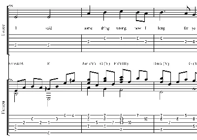 Yesterday (Beatles).Tabs / Sheet music for Voice/Guitar