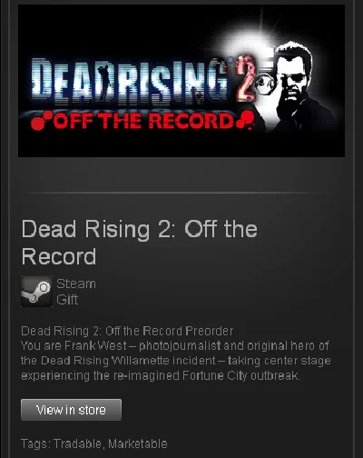 Dead Rising 2 Off the Record - STEAM Gift ROW / GLOBAL