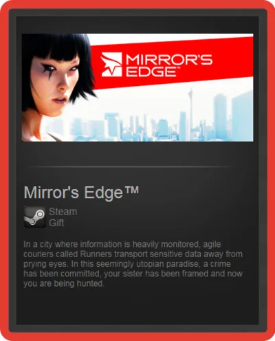Mirror´s Edge (ROW) - steam gift + present + discount