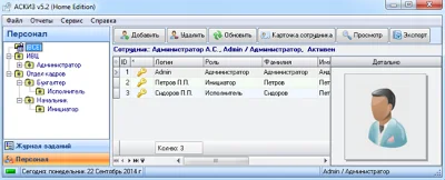 Control of execution of tasks - Askiz (Business Edition