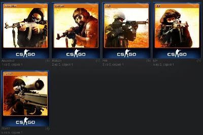 A set of cards Counter-Strike Global Offensive (CS GO)