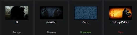 A set of cards Counter-Strike Global Offensive (CS GO)