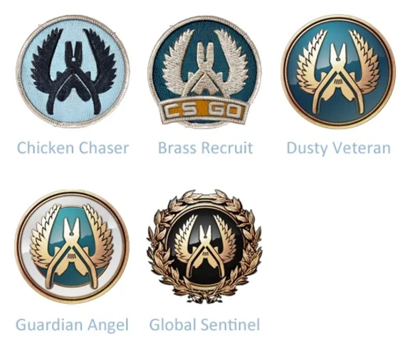 A set of cards Counter-Strike Global Offensive (CS GO)