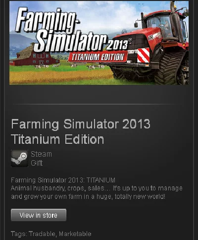 Farming Simulator 2013 Titanium - STEAM Gift / GLOBAL