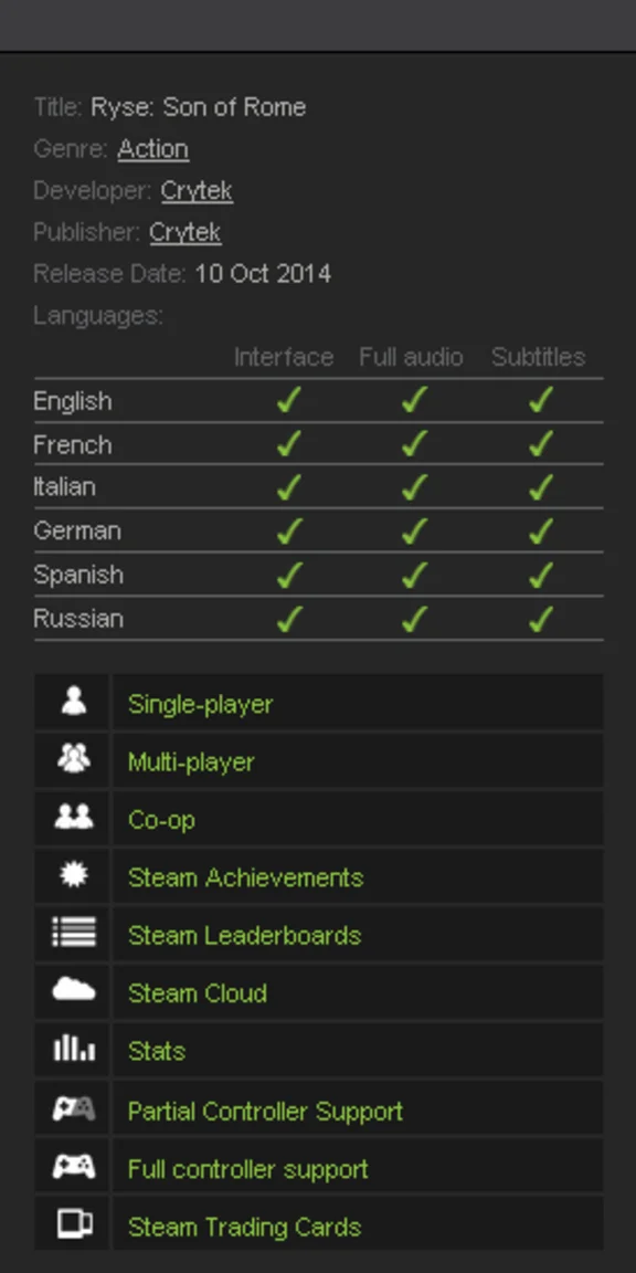 Ryse: Son of Rome (Steam KEY / Region Free/ ROW/Global)