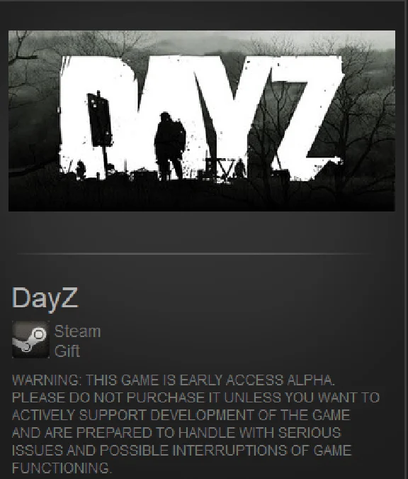 DayZ Standalone (Steam Gift / ROW / Region Free)