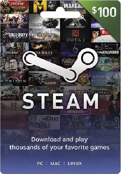 STEAM WALLET GIFT CARD $100 (USD) | Discounts