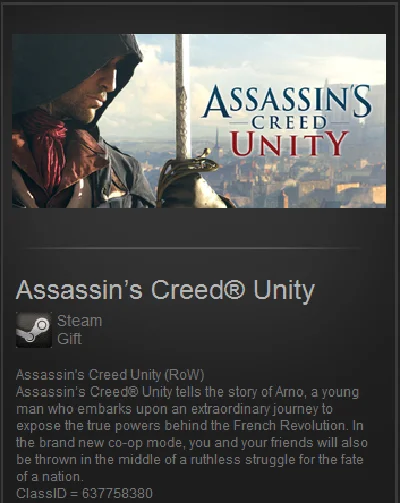 Assassin’s Creed® Unity (Steam Gift/ROW/Region Free)