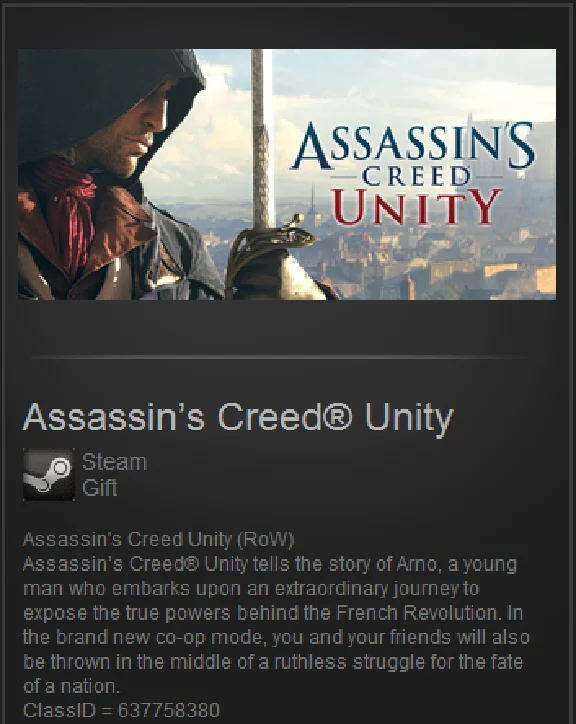Assassin’s Creed® Unity (Steam Gift/ROW/Region Free)