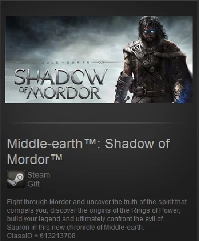Middle-earth™: Shadow of Mordor™(Steam Gift/ROW)