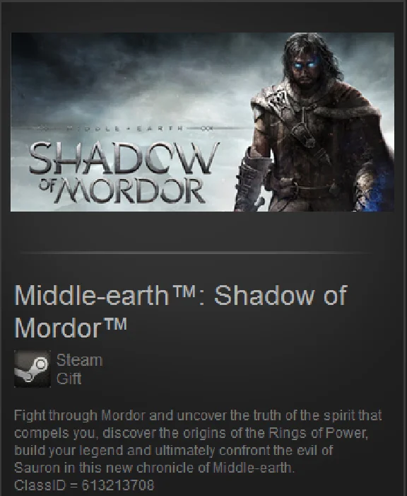 Middle-earth™: Shadow of Mordor™(Steam Gift/ROW)