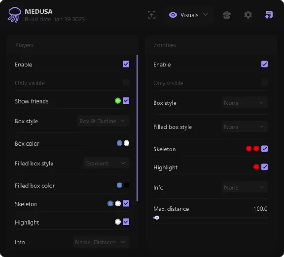 Medusa´s working private cheat for the game Unturned