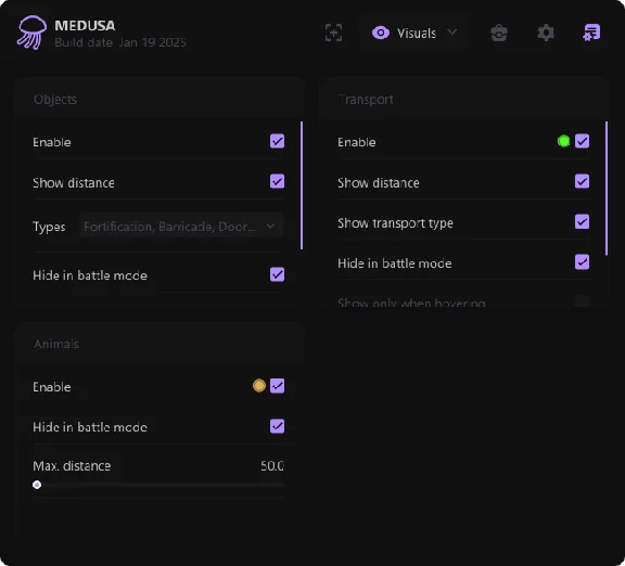 Medusa´s working private cheat for the game Unturned
