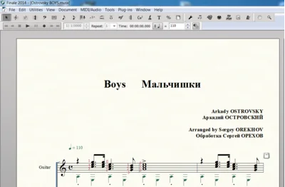 BOYS by Ostrovsky for 6-string guitar