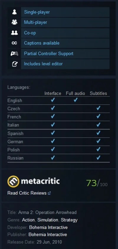 ARMA II 2: Combined Operations (Steam/RU+CIS)+DayZ