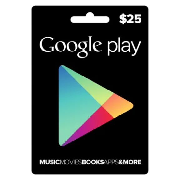Google Play Gift Card $25 (real photo) + DISCOUNT