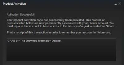 CAFE 0 The Drowned Mermaid Deluxe (ROW) Steam Key